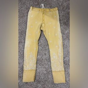 Magnolia Pearl Button Fly Embroidered Adjustable Trousers